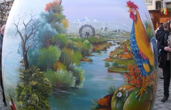Pisanica od srca na beckom trgu Freyung_2012