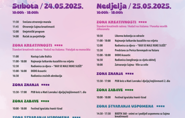 Sajam kreativnosti 2025.