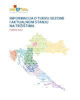  Informacija o tijeku sezone - siječanj 2015.