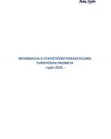 Informacija o statističkim pokazateljima - rujan 2019.