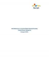 Informacija o statističkim pokazateljima - listopad 2019.