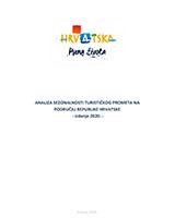 Preview of Analiza sezonalnosti turističkog prometa Hrvatske - izdanje 2020.