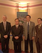 Zeljko Trezner (direktor UHPA-e), Akihiko Hosaka (predstavnik JATA-e), Tour Furosawa (glavni direktor japanskog turoperatora JTB), Milo Srsen (pomocnik direktora HTZ-a)