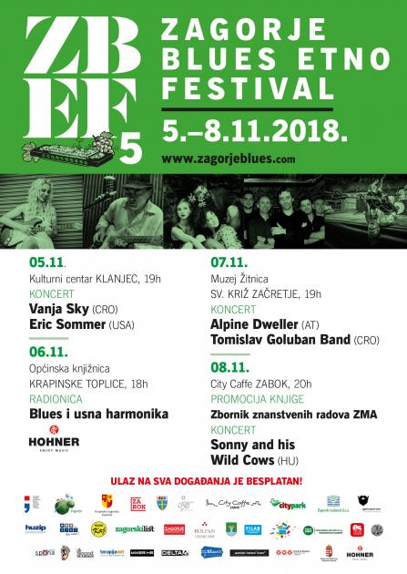 Zagorje Blues Etno Festival od 5. do 8. studenog