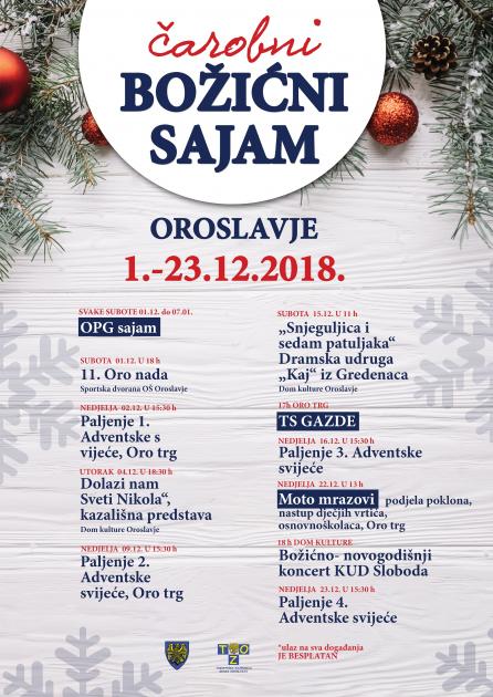 Sustav turističkih zajednica Božićni sajam u Oroslavju