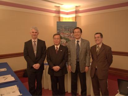 Zeljko Trezner (direktor UHPA-e), Akihiko Hosaka (predstavnik JATA-e), Tour Furosawa (glavni direktor japanskog turoperatora JTB), Milo Srsen (pomocnik direktora HTZ-a)