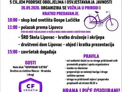 Drustvo za cisticnu fibrozu Humanitarni događaj "Vožnja u prirodi"