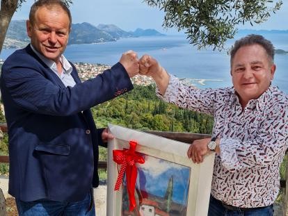 TZ Orebić Načelnik Orebića Tomislav Ančić i Robert Maklowicz