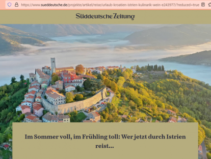Istra u Suddeutsche Zeitungu