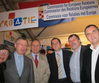 Uzvanici na Bozicnom sajmu u Bruxellesu