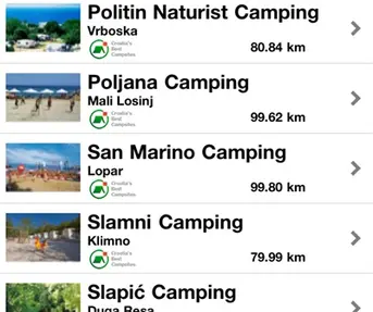 Kamping vodič za smartphone mobitele