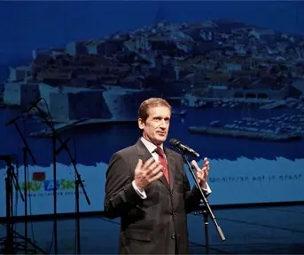 Niko Bulic tijekom prezentacije na Hrvatskom turistickom danu u Ljubljani_2011